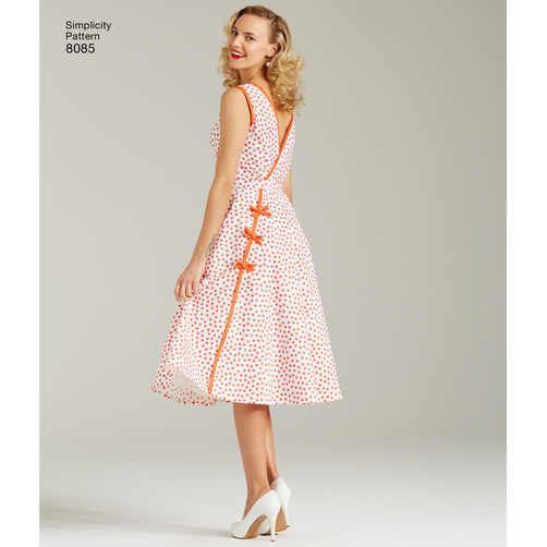Vintage Simplicity Pattern 8085 / 1950s Vintage Wrap Dress | Oak Fabrics